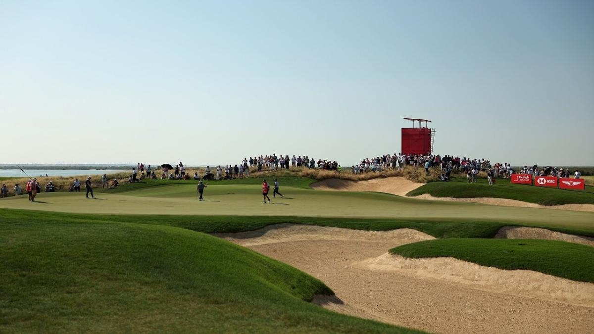 Abu Dhabi HSBC Championship 2025 golf course 